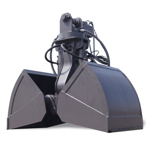 Excavadora TIEJIA Grapples Cubo hidráulico giratorio de concha con dos carcasas de cilindros horizontales para operaciones de agarre de concha - Product Image 1