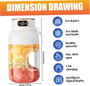 Licuadora Deportiva de Alta Potencia al por Mayor, Botella de 1500 ml de Gran Capacidad, Electrodoméstico de Cocina, Licuadora Personal Portátil para Smoothies - Product Image 5