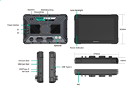 Nueva Tableta Industrial Resistente de 10 Pulgadas con Octa Core, IP67, Sistema Operativo Linux, Wi-Fi, Múltiples Conectores RS232, CANBUS, GPIO para Camiones de Logística