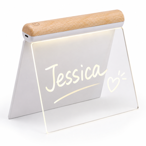 Lavagna Luminosa LED 3D Riutilizzabile con Base in <span class=keywords><strong>Legno</strong></span> e Penne LED per Acrilico e Lavagna Luminosa per Messaggi - Product Image 2