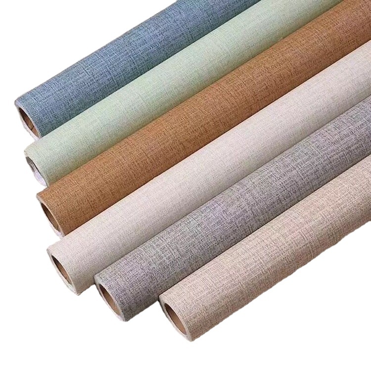 Halong Modern Linen Woven PVC Wallpaper
