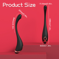 Vibrateur G-Spot OEM S-hande, flexible, pour femme, IPX7, silicone médical souple, rechargeable par USB, boîte cadeau pour femmes