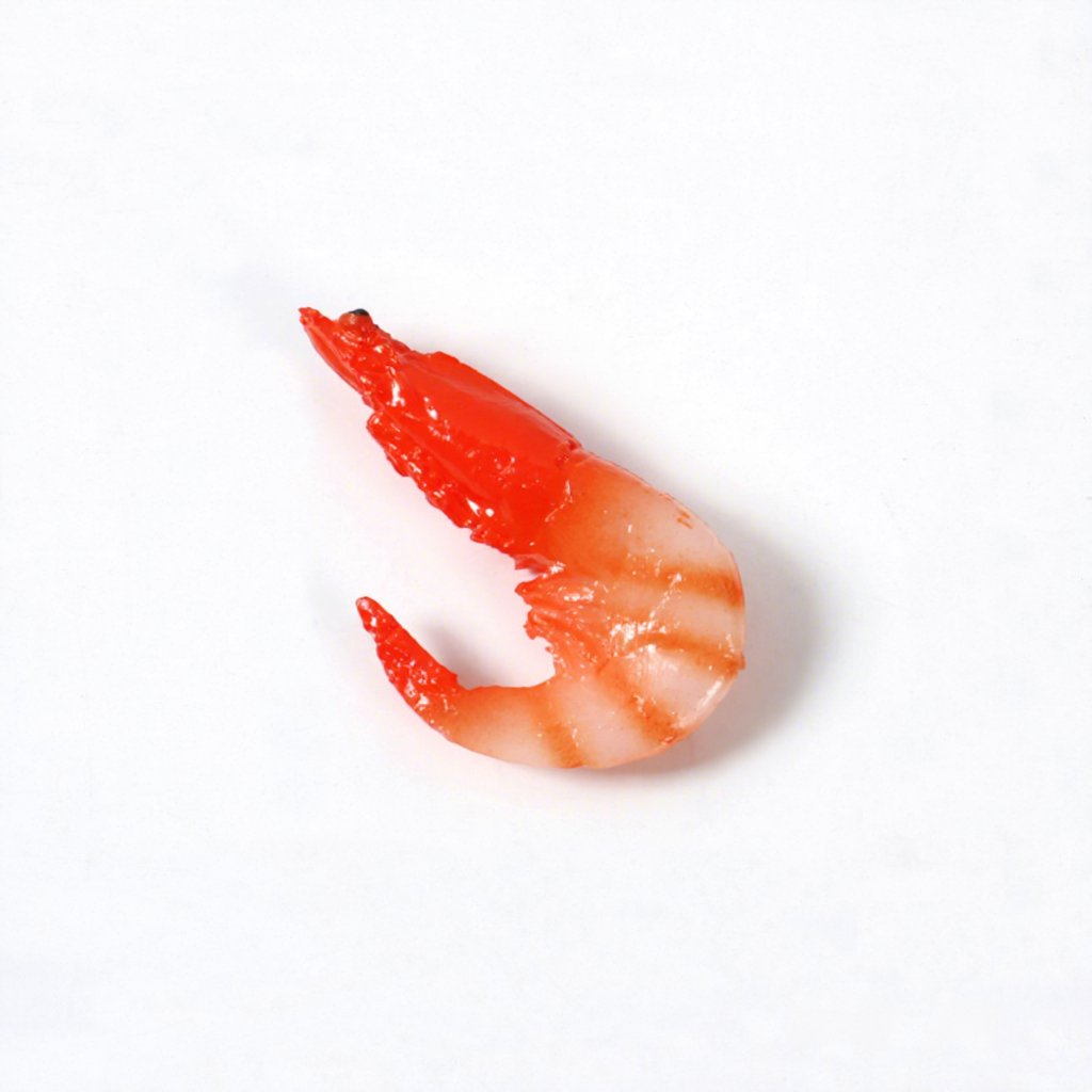 Aimants pour réfrigérateur en forme de petites crevettes rouges