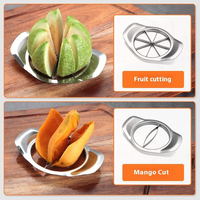 Handmatige roestvrijstalen fruit snijder & ontpitter moderne keuken fruit schiller tool hakselaar voor appel & granaatappel