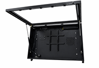 Boîtier TV extérieur personnalisé en métal, résistant aux intempéries, indice IP55, avec ventilateurs de refroidissement, couleur personnalisée, ODM OEM