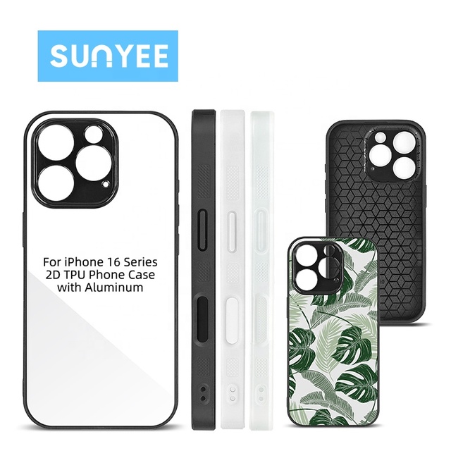 Sunyee DIY Custom Print TPU PC Phone Case for Iphone 16 Series 2D Sublimation Blank Phone Case