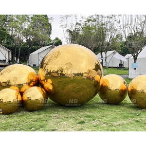 Custom Large Inflatable Big Shiny Ball Mirror <b>Balloon</b> for Event <b>Decorate</b> Customized <b>Decorative</b> Inflatable Iridescent Mirror Ball - Product Image 1