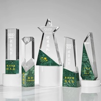 Trophée en cristal de marbre personnalisé, récompense pour employé de l'année, médaille créative, prix de compétition, récompense de réunion annuelle, présentation
