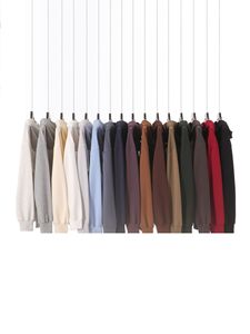Otoño Invierno Blockbuster 420G Big Terry Color sólido de gran tamaño con capucha suéter pantalones hombres mujeres marca de moda American Retro - Product Image 2