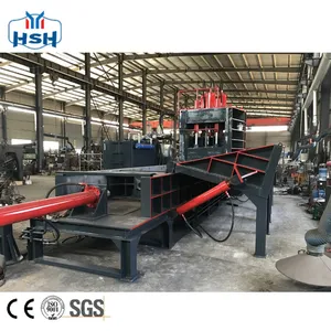 Heavy Duty Automatic Scrap steel gantry shear in waste management facilities guillotine metal shear machine