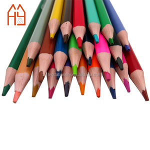 Ensemble de crayons de couleur effaçables triangulaires de 7 pouces, 12/18/24 couleurs, fournitures artistiques non toxiques en vrac - Product Image 5