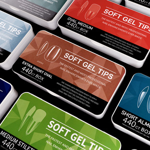 Venta al por Mayor de 440 <span class=keywords><strong>Uñas</strong></span> Postizas de Gel Suave Transparente en Caja, <span class=keywords><strong>Uñas</strong></span> Curvas de Cobertura Completa para Extensión de <span class=keywords><strong>Uñas</strong></span>, <span class=keywords><strong>Uñas</strong></span> a Presión para Dedos - Product Image 2