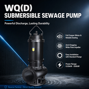 Pompe <span class=keywords><strong>submersible</strong></span> <span class=keywords><strong>pour</strong></span> eaux usées 7,5 kW, à haut débit et haute pression WQD, corps en fonte avec bride standard, disponible immédiatement - Product Image 3