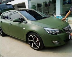 Pellicola Vinilica Verde Militare Opaca per Wrapping <span class=keywords><strong>Auto</strong></span> Senza Bolle 1,52*28m - Product Image 1