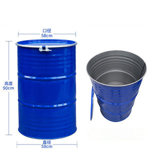 Manufacture en gros <span class=keywords><strong>200</strong></span> <span class=keywords><strong>litres</strong></span> tambour en acier style ouvert avec couvercle - Product Image 5