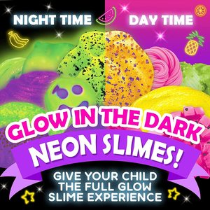 Perfect Kraft Glow in Dark Slime <b>Kit</b> for Boys to Make Neon Crunchy Slime, Floam and Jelly Cube Slime - Product Image 5