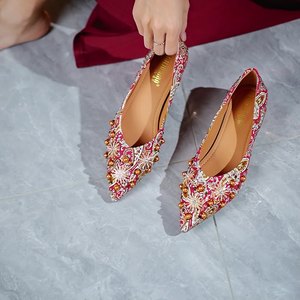 <span class=keywords><strong>Scarpe</strong></span> <span class=keywords><strong>da</strong></span> <span class=keywords><strong>Sposa</strong></span> Rosse <span class=keywords><strong>da</strong></span> Donna, Nuove con <span class=keywords><strong>Tacco</strong></span> Spesso, Stile Cinese, <span class=keywords><strong>Scarpe</strong></span> <span class=keywords><strong>da</strong></span> <span class=keywords><strong>Sposa</strong></span> per Cerimonia, <span class=keywords><strong>Scarpe</strong></span> Invernali con <span class=keywords><strong>Tacco</strong></span> Alto - Product Image 3