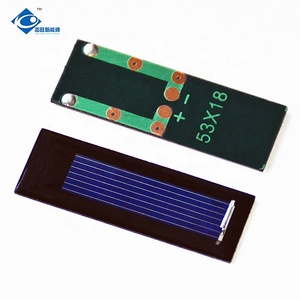 แผงโซลาร์เซลล์พกพาขนาดเล็ก 0.5V กาวอีพ็อกซี่ ZW-5318 สีเหลืองอำพัน 0.08W ZW-5318 โพลีคริสตัลไลน์ซิลิคอนโซลาร์เซลล์ ZW-5318 ZW-531 - Product Image 3
