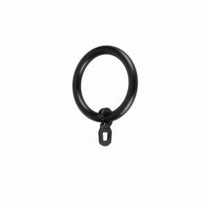 ANTIQUE LINE - Juego de 8 anillos de metal negro para cortinas - Product Image 1
