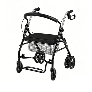 Chariot de Mobilité Pliable en Acier au Carbone Léger pour Personnes Âgées – Aide à la Marche et au Shopping - Product Image 3