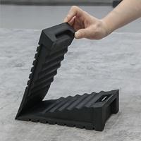 VIGFIT gym paire réglable antidérapant nature caoutchouc rampe haltérophilie mollet civière Slant Board squat coin bloc (4PCS)
