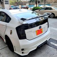 Spoiler Belakang Gaya ROWEN Tommykaira Untuk Toyota Prius ZVW30 2003-2012 ABS Dicat Tanpa Cat Tampilan Karbon Sayap Bagasi Belakang Mobil