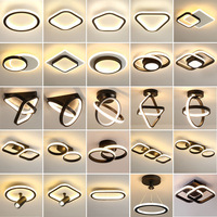 Pour salon couloir lampe moderne pendentif lumière Led balcon plafonnier lustre carré plafonnier