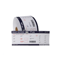 Billet de papier thermique direct de rouleau d'impression personnalisée pour le cinéma de vol