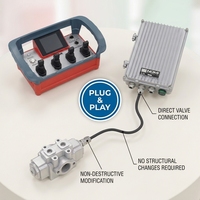 Control Remoto Industrial Inalámbrico para Camión Bomba de Concreto, 1000m, IP68, 433MHz, Control Remoto Hidráulico