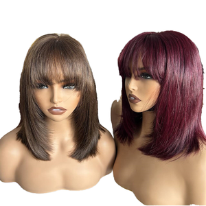<span class=keywords><strong>ELI</strong></span> Perruque Lace Front Wig naturelle brésilienne vierge Remy transparente style Yaki pour dentelle sans colle pour femmes européennes et américaines - Product Image 4
