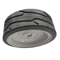 Neumático Sólido Antimarcas 12x4x8 para Plataforma Elevadora de Tijera Skyjack SJ3215 SJ3219, Número de Pieza 209405, Reemplazo de Rueda con Freno
