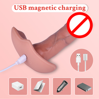 Jouets sexuels, vibromasseur portable pour femmes, design culotte, 8 modes, rechargeable par USB, silicone, facile à nettoyer, jouets pour adultes