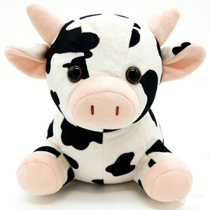 Peluche de vaca personalizado, peluche de vaca, peluche de vaca blanco y negro, peluche de animal de granja, lindo peluche de vaca - Product Image 1