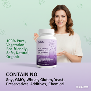 Capsules de complément alimentaire à base de plantes pour la ménopause, utilisées pour équilibrer les niveaux d'œstrogènes féminins et atténuer les bouffées de chaleur - Product Image 5