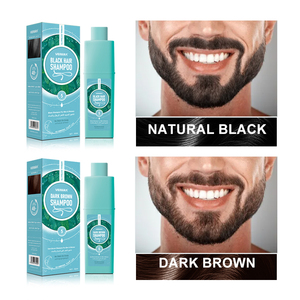 OEM Wholesale <strong>Premium</strong> Grade Black Hair Color <strong>Shampoo</strong>-Long-Lasting Deep Black Formula for Effective Gray Coverage Men Women - Product Image 2