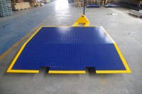 Rampe de conteneur robuste de 3 m, capacité de charge de 8 tonnes, rampe de chargement et de déchargement pour chariot élévateur pour conteneurs d'expédition standard