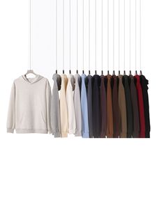 Sudadera con Capucha Extra Grande de Alta Calidad, sin Cordones, de Felpa Gruesa, de Algodón y Poliéster, para Hombre - Product Image 2