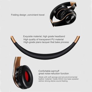 Cadeau pour homme, écouteurs <span class=keywords><strong>sans</strong></span> <span class=keywords><strong>fil</strong></span> dorés, <span class=keywords><strong>casque</strong></span> stéréo, <span class=keywords><strong>casque</strong></span> de jeu avec micro intégré, universel pour Android et iOS - Product Image 2