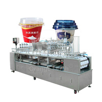 Machine automatique de fabrication, de remplissage et de scellage de gobelets d'eau pour compote, confiture et glace ORME, 3 saveurs, 4 voies, 6 voies