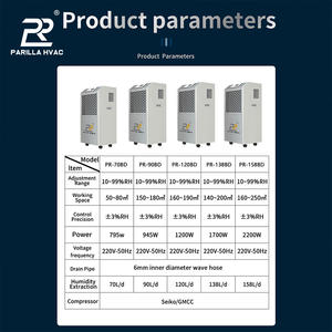 Nouveau <span class=keywords><strong>déshumidificateur</strong></span> 138L 220V portable, machine de séchage <span class=keywords><strong>d</strong></span>'<span class=keywords><strong>air</strong></span> intelligente, <span class=keywords><strong>déshumidificateur</strong></span> industriel avec grandes roues et minuterie pour restaurant - Product Image 6