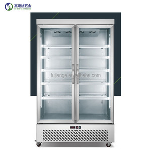 Las vitrinas de puerta de vidrio refrigeradas por aire con garantía de calidad se utilizan comúnmente en tiendas de conveniencia <span class=keywords><strong>Congelador</strong></span> de pantalla de unidad inferior - Product Image 6