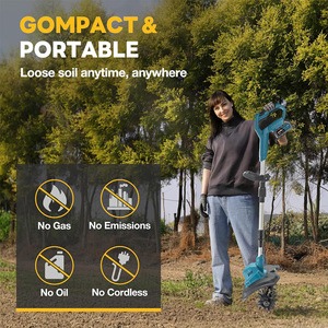 Kabelloser Elektrischer Gartenfräser Leichtgewichtiger 20V 6 Zoll Arbeitsbreite für Bodenvorbereitung & Unkrautbekämpfung - Product Image 3