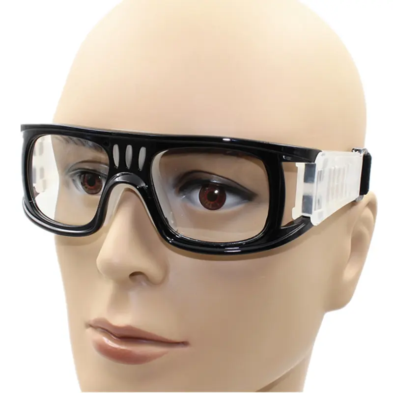 Reçete spor gözlük futbol spor güvenlik basketbol gözlük ayrılabilir eğitim gözlük anti-sis basketbol gözlük