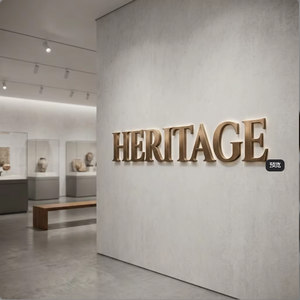 Insegna in Metallo Personalizzata con Lettere 3D in Bronzo Anticato SUS304 di Alta Qualità per Studi Legali, Negozi, Pubblicità Murale IP65 - Product Image 4