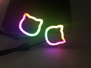 2 pièces, blanc, rouge, vert, bleu, couleurs unies, série SK6812LED Flow, yeux d'ange - Product Image 6