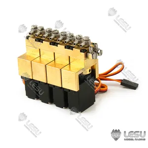 Lesu Brass 4Ch Directional For Hydraulic Excavator Loader Rc Tamiyaya 1/14 Dumper Truck Remote Control Toucan Toys Th16603