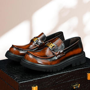 Chaussures Oxford en cuir pour homme personnalisables - Lacets imperméables respirants douces confortables antidérapantes durables Chaussures de mariage - Product Image 4