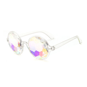 <span class=keywords><strong>Lunettes</strong></span> de soleil rondes kaléidoscopiques pour hommes et femmes, <span class=keywords><strong>lunettes</strong></span> de fête psychédéliques à prisme diffracté, <span class=keywords><strong>lunettes</strong></span> EDM pour femmes - Product Image 5