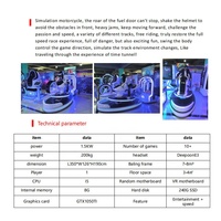 Simulateur de conduite de moto VR, jeu d'arcade de course de moto, simulateur de conduite, cockpit, machine de jeu VR, vélo de moto, enfants, adultes
