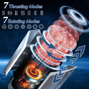 Rote 3D-Hülle Strukturierte automatische Schub rotation Männlicher Mastur bator Penis pumpe Saugen Tasche Muschi Blow Job Machine Sexspielzeug - Product Image 5